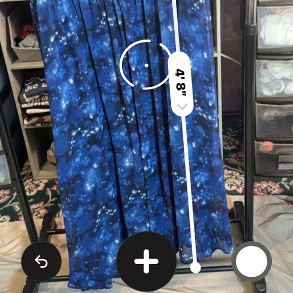 Torrid Size 4 Ladder Trimmed Maxi Dress - Chiffon Galaxy Blue - Picture 11 of 11